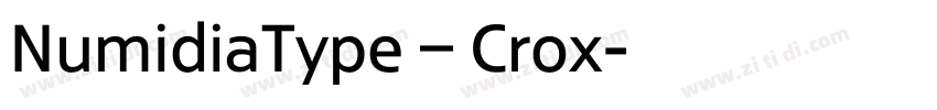 NumidiaType – Crox字体转换